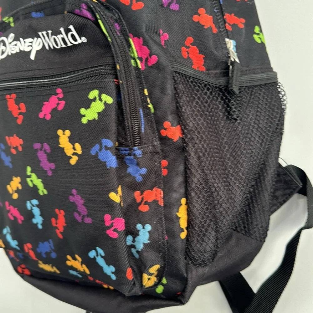 Walt Disney World Multi-Colored Mickey Mouse Silhouette Backpack